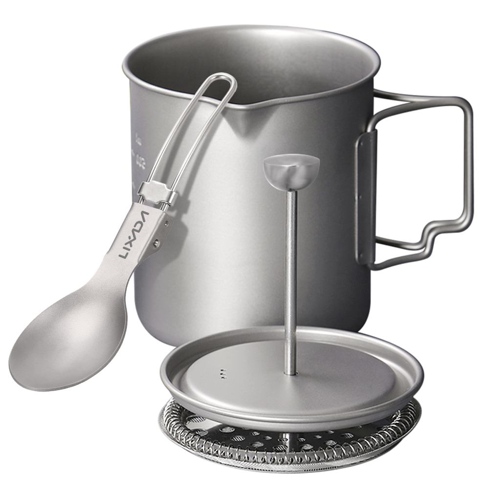 Coffee Equipment For Camping - Lixada 750ml tytanowy kubek do kawy